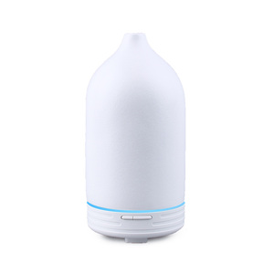 Diffuseur de pierres essentielles ultrasonique 100ml, diffuseur ultrasonique fait à la main pour aromathérapie, en céramique et noir - Product Image 1