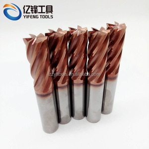 1/2 pollici carburo di 6 flute <span class=keywords><strong>end</strong></span> mill per HRC55 acciaio inox - Product Image 4