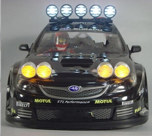 Tamiya Axial <span class=keywords><strong>Rcok</strong></span> Crawler RPM Juego de barras de luz de montaje en techo Chrome 5 Light - Product Image 2