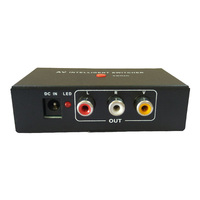 Boîtier de commutation intelligent AV 2 en 1, son haute fidélité, commutateur de matrice de canaux audio vidéo, commutateur à 1 bouton, format de lecture