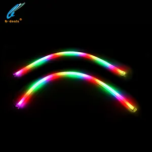 B-ofertas À Prova D' Água led flexível drl transformar a luz do sinal de cor RGBW chaisng 60cm para carro universial