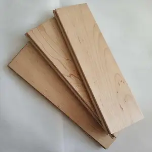 Suelo de madera dura de arce deportivo, diseño de madera maciza
