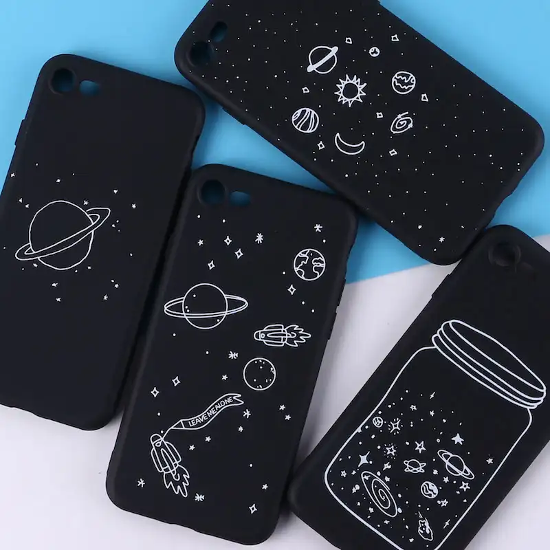 Мода пространство Love Moon астронавт Кошка мягкий силиконовый чехол с принтом для iPhone 12 13 мини 5S, 6S, 6Plus, 7Plus, 7, 8, 8Plus, X XS Max