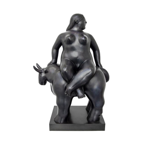 Célèbre sculpture <span class=keywords><strong>reproduction</strong></span> bronze fernando <span class=keywords><strong>botero</strong></span> grosse dame et statue de cheval - Product Image 2
