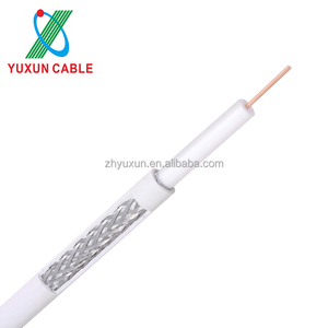 Doble TRI/Quad escudo Blanco/Negro TV <span class=keywords><strong>coaxial</strong></span> <span class=keywords><strong>RG</strong></span>-11 <span class=keywords><strong>RG</strong></span>-<span class=keywords><strong>6</strong></span>/<span class=keywords><strong>U</strong></span> cables - Product Image 3
