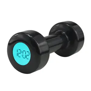 UCHOME Portatile Nero Digital Shape up Fitness Dumbbell Alarm Clock