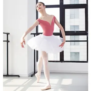 Jw 7 layers girls professional classic practice dance 7202 ballet tutu 100%polyester seven layer tutu with