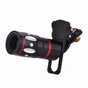 Klip Penjepit Universal Lensa Kamera 10x Optical Fokus Manual Lensa Telefoto Lensa Mata Ikan Sudut Lebar Lensa Mikro Kit 4-In-1