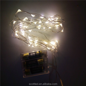 20/30/40/50 led Filo di Rame LED Decorazione <span class=keywords><strong>Albero</strong></span> di Luce Fata String Lampada con Batteria 3AA - Product Image 5