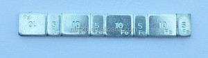 60g 12*5 y 5 + 10 recubierto de zinc de la rueda de FE adhesivo equilibrio de peso - Product Image 5