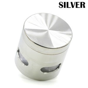 Nouveau Style Diamètre 52 MM Fenêtre Latérale En Alliage De Zinc <span class=keywords><strong>Tabac</strong></span> Manuel 4 Pièces Herb Grinder - Product Image 3