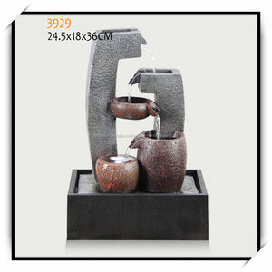 2017 Resina Pequeña cabeza de león Fuente de Interior - Product Image 4