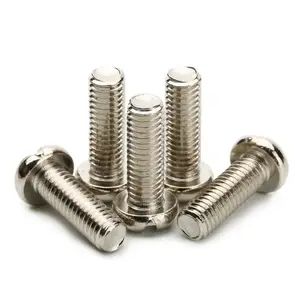 Phillips Slotted Machine Screws Carbon Steel Pan Head Zinc Plated Round Head Cross Recessed Phillips Slotted Machine Screws ISO