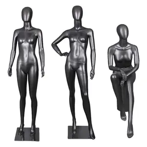 Xinji Top Kwaliteit Zwart Grijs Vrouwelijke Mannequin Vitrine Full Body Mannequins Display Met Draad Hoofd