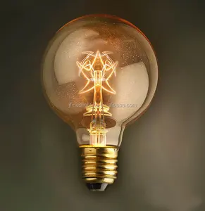 Antique Vintage Edison Lampadina G80/G95/G125 di Tungsteno Lampada Stella