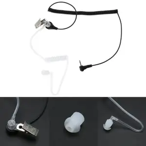 VODOOL 1Pin 2.5mm סמוי אקוסטית צינור אוזניות אוזניות עבור מוטורולה 2way רדיו עבור ICOM עם חילוף פלסטיק Earbud אוזניות
