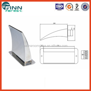 Ornement de jardin en <span class=keywords><strong>cascade</strong></span> de lame d'eau en acier inoxydable de 100 cm - Product Image 6