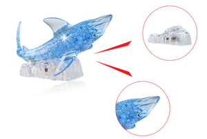 Moule de <span class=keywords><strong>requin</strong></span> à faire soi-même, <span class=keywords><strong>puzzle</strong></span> en cristal <span class=keywords><strong>3D</strong></span> clignotant - Product Image 6