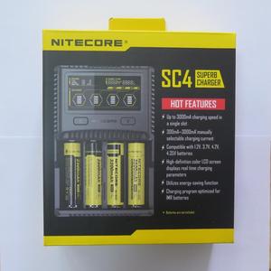 Nueva nitecore SC4 inteligente carga más rápido magnífico cargador con 4 ranuras 6A salida total - Product Image 1
