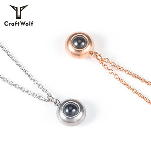 Collana con Ciondolo 'Ti Amo' in Oro Rosa per Donne, Accessori Artigianali, Regalo per la Festa della Mamma e Damigelle - Product Image 3