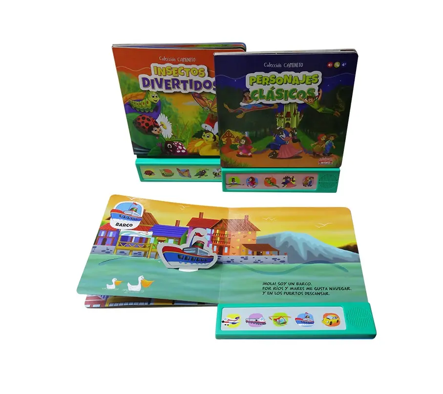 Wholesale Interesting Children Pop-up Activity Book with Sound Module Cartoon Sound Book Printing OEM Service in China