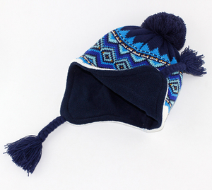 Trapper <strong>Hat</strong> Earflap <strong>Toboggan</strong> Ski Knit Beanie Cap <strong>Hat</strong> With Braided Tassel - Product Image 5