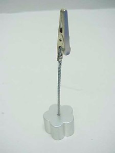 Porte-mémo carré en aluminium à base blanche - Product Image 3