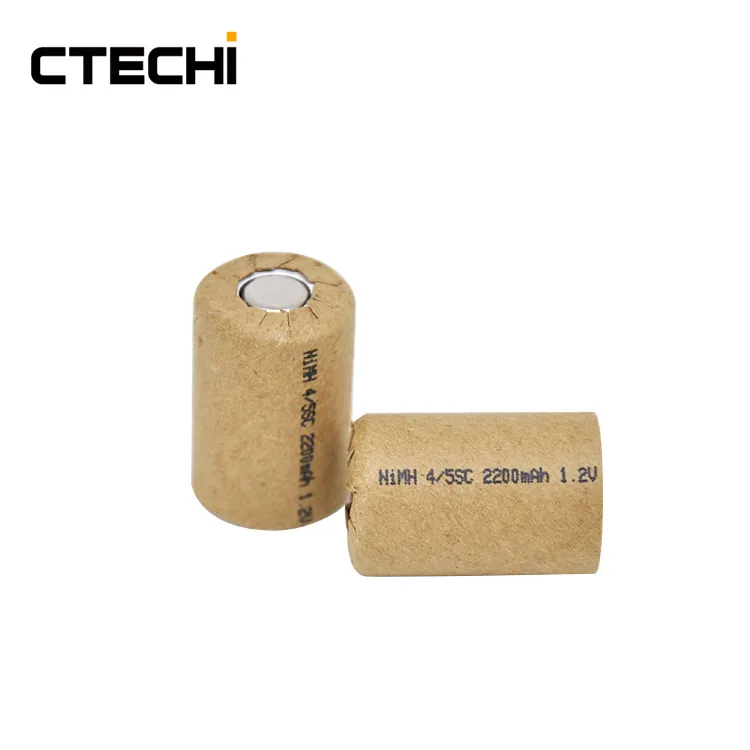 CTECHi rechargeable Nimh Cylindrical 1.2V 4/5 SC 2200mAh Battery