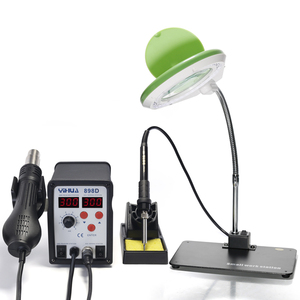 Station de soudage à air chaud 2-en-1 YIHUA 898D avec loupe LED pour réparation BGA - Product Image 2