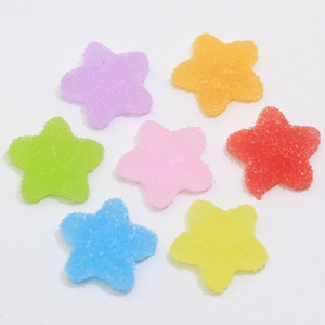100 pcs Flatback राल Cabochons सिमुलेशन खाद्य प्यारा पेंटाग्राम आकार QQ चिपचिपा कैंडी <span class=keywords><strong>DIY</strong></span> गुड़ियाघर लघु डेको के लिए भागों - Product Image 1