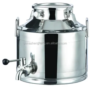 stainless steel transport buckets with lid and valve