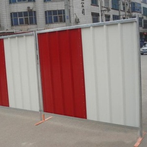 2 m โลหะลูกฟูกแผ่นเหล็กชุบสังกะสีชั่วคราวรั้วสีขาว CoatedColor Bond Hoarding แผงขายส่งโดยตรง - Product Image 4