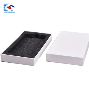 Factory supplier custom logo mobile phone cardboard box with foam