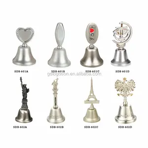 Blank Metal Bells Custom Promotion Gift Country Souvenir Antique Bell Souvenir Metal Dinner Bell