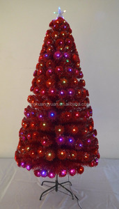 Albero ottico in fibra d'oro lucido di vendita calda, albero di natale in fibra di fiori di prugna blu - Product Image 6