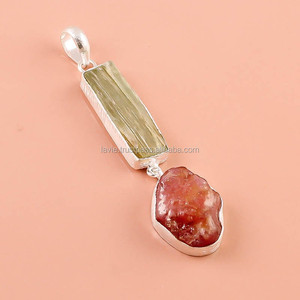 Joyería de piedras preciosas de plata esterlina 925, cianita verde natural, exportador de piedras preciosas de Rubí, proveedor de joyería de plata fina - Product Image 1