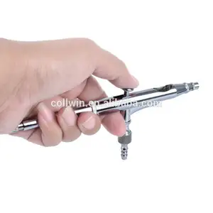 Neue 0,2 & 0,3mm Dual Action 0.5cc Airbrush Gun für Nagel Malen Kunst Zeichnung ALS-42