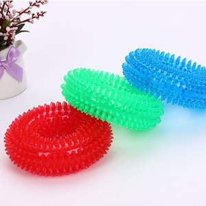 Bán Buôn Màu Trong Suốt TPR Gai Vòng Dog <span class=keywords><strong>Chew</strong></span> Đồ Chơi Cho Vật Nuôi - Product Image 1