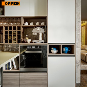 For OPPEIN <strong>White</strong> Wood Grain Color <strong>Kitchen</strong> Cabinets Set Low Price with Sink Faucet Hinge Drawer Slide Drawer Basket <strong>Accessories</strong> - Product Image 6
