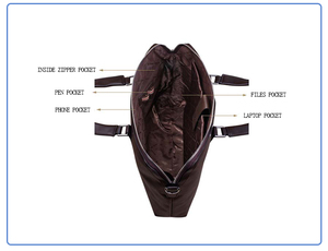 BLU กระเป๋าหนังผู้ชายมีสไตล์, กระเป๋าถือหนังแท้สำหรับผู้ชาย - Product Image 5