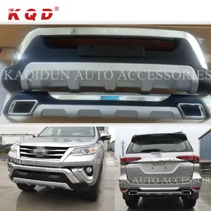 2016 coche parachoques delantero guardia accesorios parachoques trasero guardia para fortuner