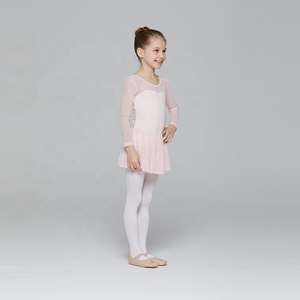 Gaun balet anak perempuan, benang <span class=keywords><strong>Leotard</strong></span> katun lengan panjang desain baru - Product Image 5