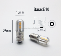 E10 bombilla LED 6V 1W 100LM 6V 12V 24V 36V 36V Ba9s bombilla de luz