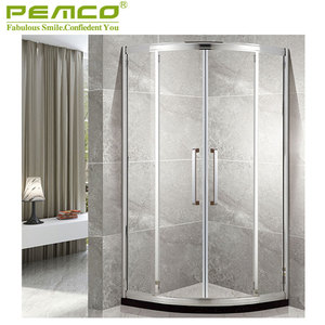 <span class=keywords><strong>Mampara</strong></span> de <span class=keywords><strong>Ducha</strong></span> Moderna <span class=keywords><strong>Corredera</strong></span> de Vidrio Templado 304 SUS, Económica, Sin Marco - Product Image 6