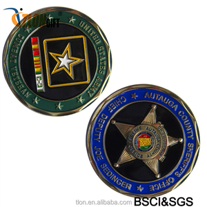 Promocional empuje automático metal moneda de oro puro - Product Image 2