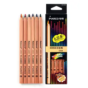 New Arrival Marco 4 Colors in 1 lead Triangle Graftti Pencil Rainbow Pencil