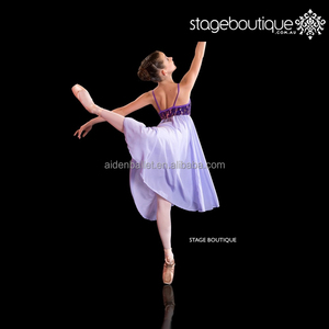 Violeta púrpura lila vestido lírica lento moderno traje de la danza - Product Image 2