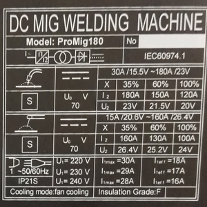 Portable IGBT <span class=keywords><strong>MIG</strong></span> <span class=keywords><strong>MAG</strong></span> Sans Gaz Soudeurs <span class=keywords><strong>MIG</strong></span> <span class=keywords><strong>Aluminium</strong></span> 180A Machines À Souder <span class=keywords><strong>MIG</strong></span> Gaz Sans Gaz - Product Image 6