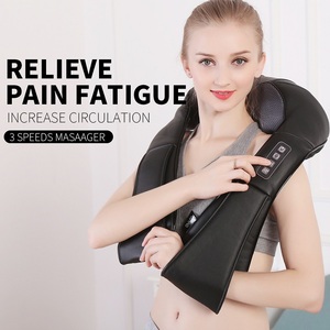 Beste LY-580A 1 Shiatsu Deep Kneading Beheiztes Ganzkörper massage gerät Nacken Schulter Rücken Massage gürtel Gesundheits versorgung - Product Image 3