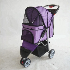 Practical Three-Wheel Pet <strong>Stroller</strong> for Dogs and <strong>Cats</strong> Travel Pram Carriers for Easy Transportation - Product Image 5